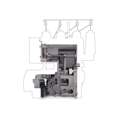 Singer Overlock HD0405S pilkas