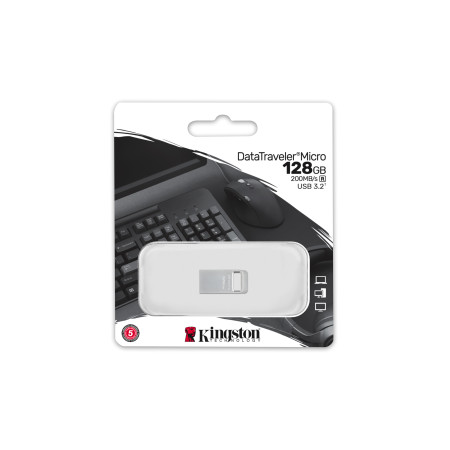 KINGSTON DataTraveler Micro USB atmintukas 128 GB