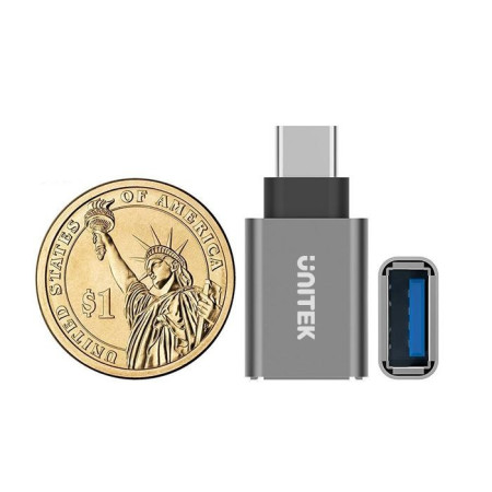 Unitek USB-C adapteris, pilkas