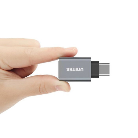 Unitek USB-C adapteris, pilkas