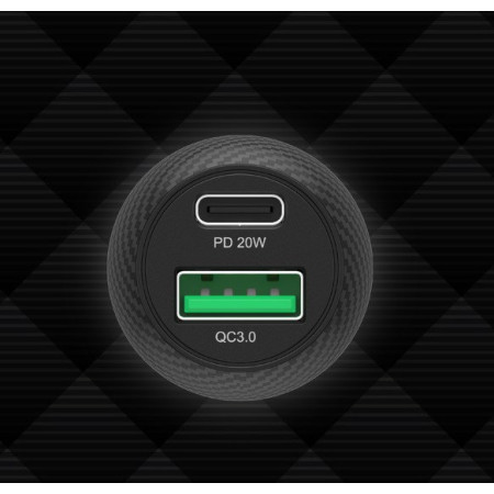 Unitek 38W USB-A ir USB-C QC3.0 įkroviklis