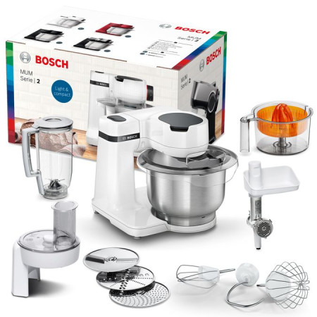 Bosch Serie 2 MUMS2EW40 virtuvinis kombainas, 700 W, 3,8 L, balta