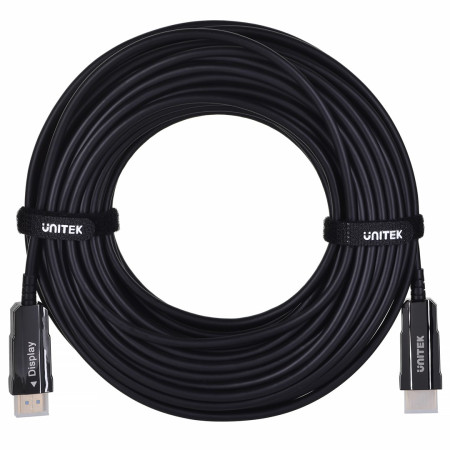 Unitek HDMI 2.0 optinis kabelis 4K 60Hz 20m juodas