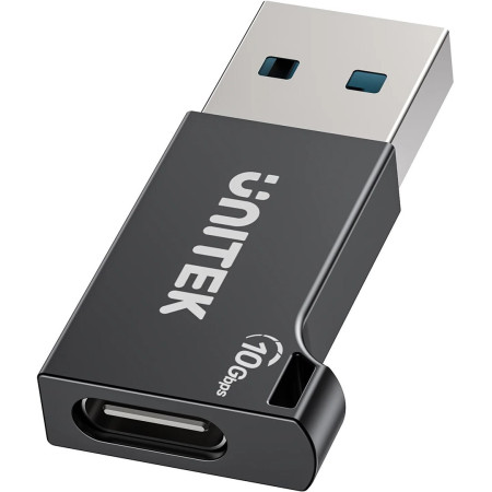 Unitek USB-A į USB-C adapteris 10Gbps, juodas