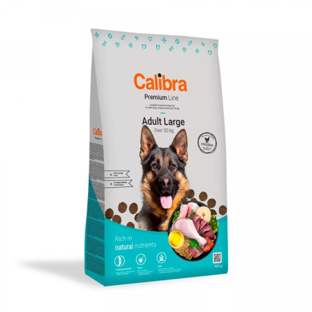CALIBRA DOG PREMIUM su vištiena suaugusiems dideliems šunims 12 kg