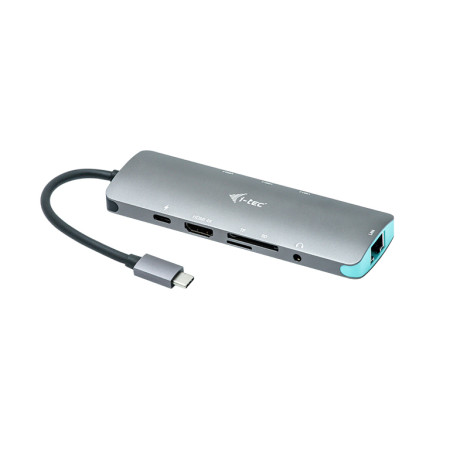 i-tec USB-C Metal Nano Docking Station su 1x HDMI 4K, LAN, Audio, PD 100W