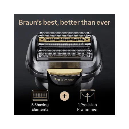 Braun Series 9 Pro+ 9565CC, sidabrinė-juoda