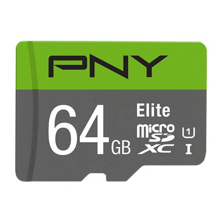 PNY Elite microSDXC 64GB su SD Adapteriu