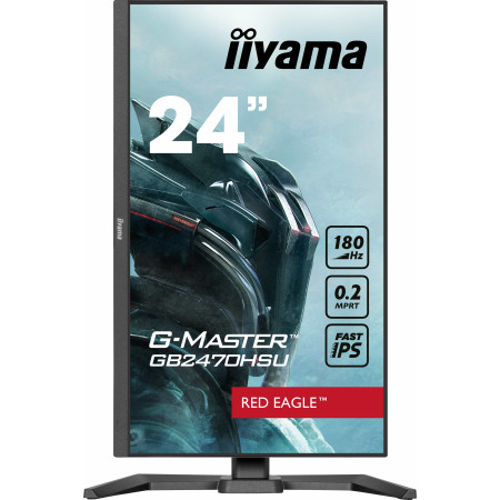iiyama G-MASTER GB2470HSU-B6 kompiuterio monitorius 60,5 cm (23.8") 1920 x 1080 pikseliai Full HD LCD Juoda