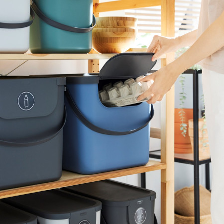 ROTHO 40L ALBULA šiukšlių rūšiavimo indas pilkas