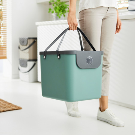 ROTHO 40L ALBULA šiukšlių rūšiavimo indas žalias