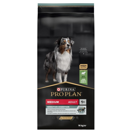 PURINA PRO PLAN Suaugusiųjų Vidutinio Dydžio Jautiena - 14kg
