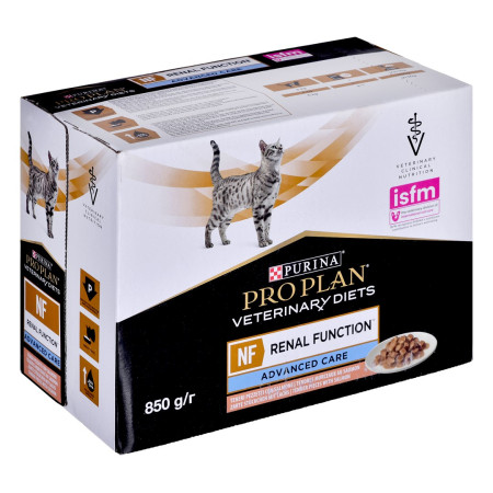 Purina PVD Feline Nf Inkstų Funkcijos Maistas su Lašiša 10x85g