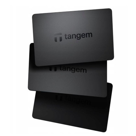 Tangem kortelės piniginė 2.0 juoda - 3 kortelių rinkinys