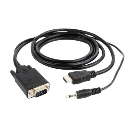 HDMI-VGA Kabelis su 3.5MM 3M