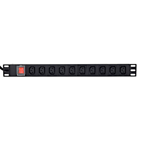 Gembird EG-PDU-10C132C19 1U Rack maitinimo juosta (3m)