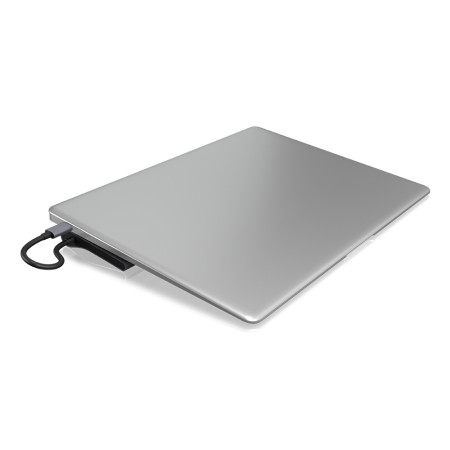 ICY BOX IB-DK2102-C Vielinis USB 3.2 Gen 1 (3.1 Gen 1) Type-C Antracitas, Juoda