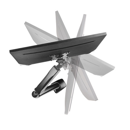 ICY BOX IB-MS303-T Monitorių stalas 81,3 cm (32") Juoda