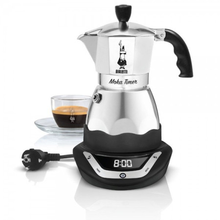 Bialetti Moka Timer 6TZ (300 ml) sidabrinis