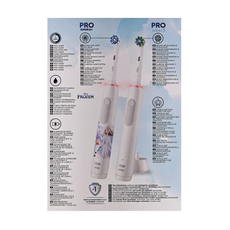Oral-B Pro 3 3000 White + Oral-B Junior Frozen 6+ rinkinys
