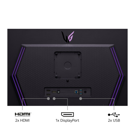 LG 27GS95QE-B kompiuterio monitorius 67,3 cm (26.5") Quad HD OLED