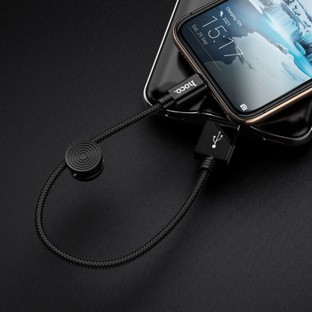 Hoco X35 Type-C USB kabelis 0.25m juodas