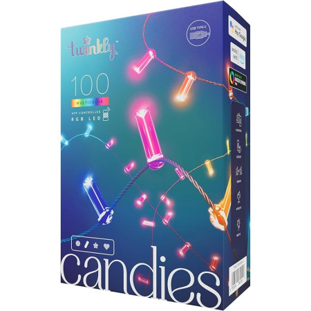 Twinkly Candies LED šviesos girlianda TWKC100RGB-G