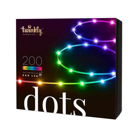 Twinkly Dots 200 LED RGB skaidrus laidas