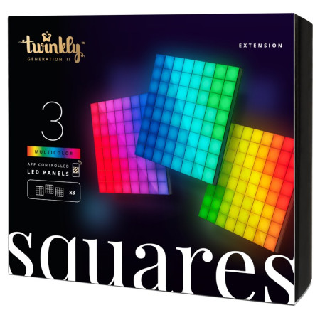 Twinkly Squares Extension Kit 3 blokai x 64 pikseliai RGB
