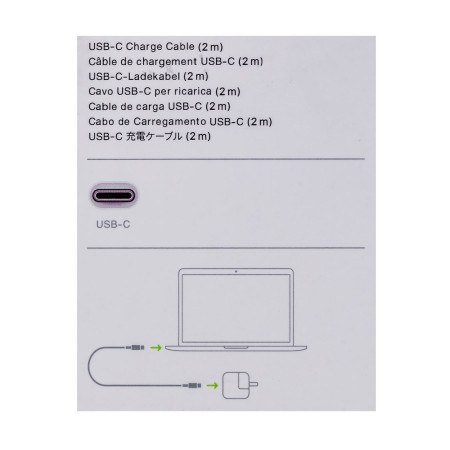 Apple USB-C - USB-C kabelis (2.0m, baltas)