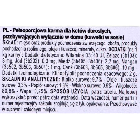Royal Canin FHN Indoor su padažu - šlapia maisto dieta suaugusiems katėms - 12x85g