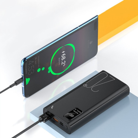 Išorinė baterija Power Bank Reach RR-H33B 22.5W 20000mAh juoda