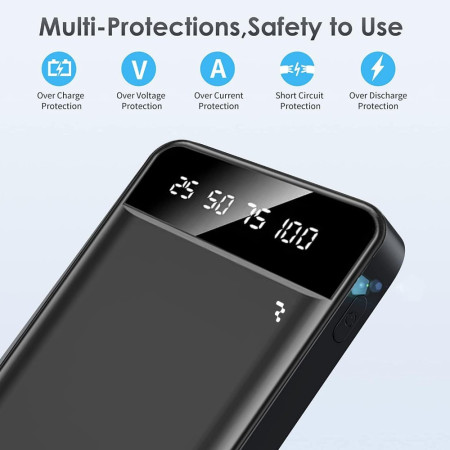 Išorinė baterija Power Bank Reach RR-JP12 10W 20000mAh juoda