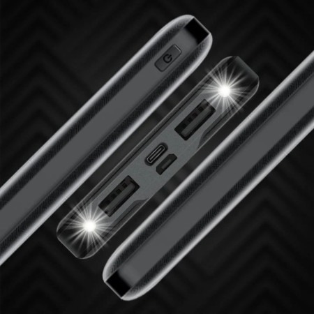 Išorinė baterija Power Bank Reach RR-JP12 10W 20000mAh juoda