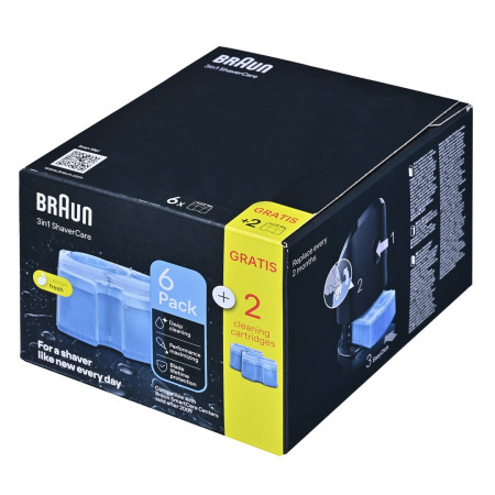 Braun skustuvo valymo kasetė 8 vnt.