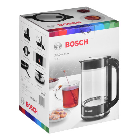 Bosch TWK70B03 elektrinis virdulys 1,7 L 2400 W Juoda