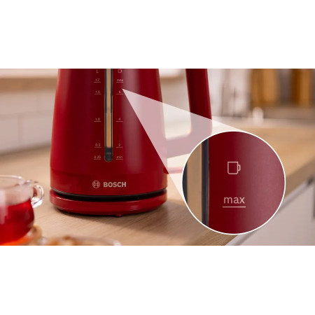 Bosch TWK3M124 elektrinis virdulys 1,7 L 2400 W Raudona