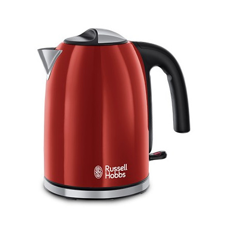 Russell Hobbs 20412-70 elektrinis virdulys Juoda, Raudona, Nerūdijančiojo plieno