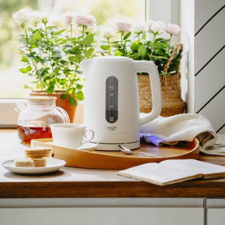 Adler AD 1379W balta elektrinė viryklė