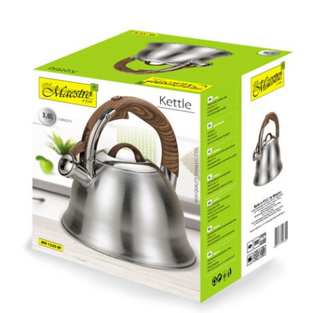 Maestro neelektrinis virdulys 3,0 l MR-1320W Sidabras