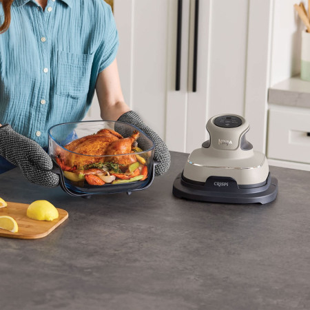 NINJA CRISPi Vienas 3,8 L 1700 W Karšto oro gruzdintuvė Pilka