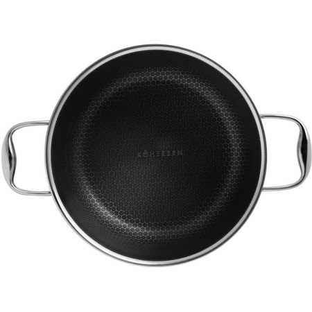 Kohersen Black Cube 24 cm puodas su dangčiu