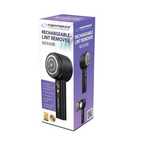 Esperanza ECS012 belaidis juodas drabužių skustuvas