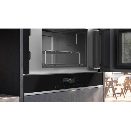 Siemens iQ700 BE732R1B1 juoda kombinuota mikrobangų krosnelė