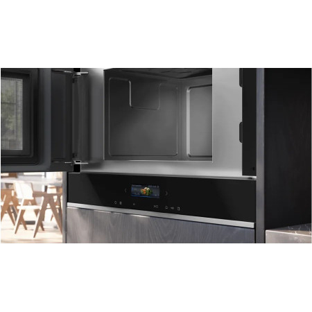 Siemens iQ700 BF722L1B1 juoda mikrobangų krosnelė