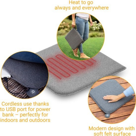 Medisana OL 600 lauko kėdės pagalvėlė (pilka)