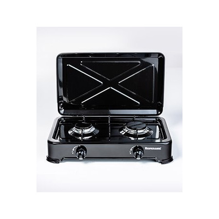 Ravanson K-02TB Dujinė viryklė (Juoda) Stalviršis 2 zonų