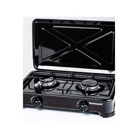 Ravanson K-02TB Dujinė viryklė (Juoda) Stalviršis 2 zonų