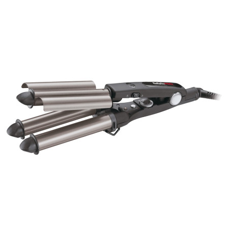 BaByliss TRIPPLE WAVER Garbanojimo žnyplės Juoda