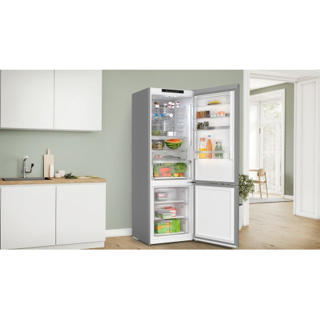 Bosch Serie 6 KGN49LBCF šaldytuvas-šaldiklis 440 L Juoda